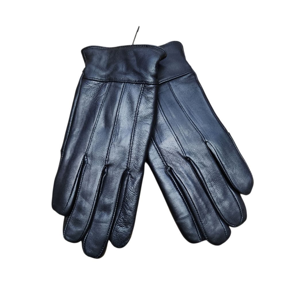 Womens Black Leather Gloves M New